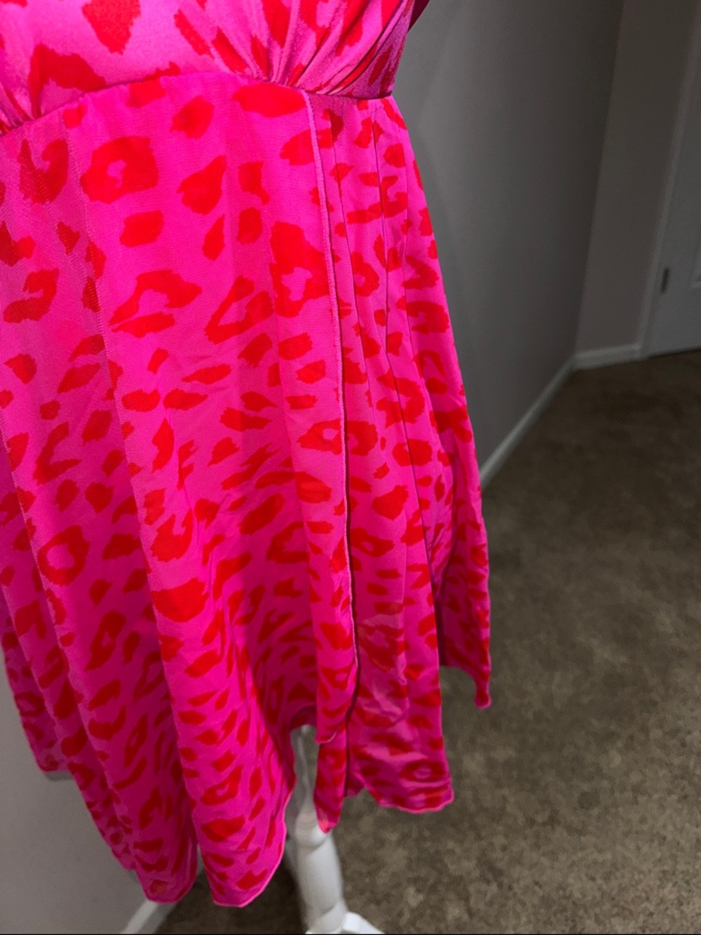 Lane Bryant Hot Pink & Bright Pink Animal Print One-Piece Swimdress - Picture 3 of 13